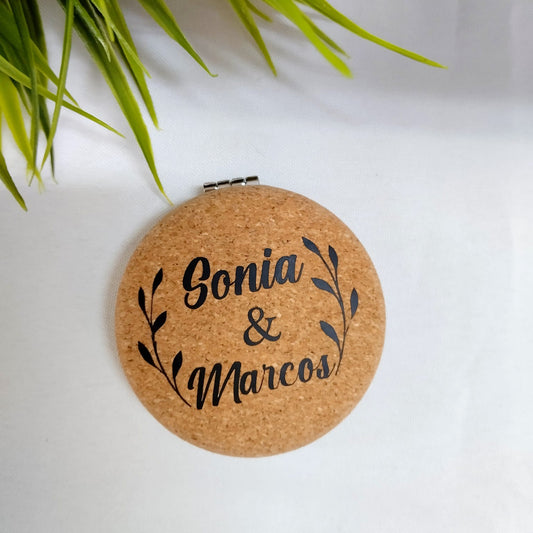 Espejo de corcho personalizados