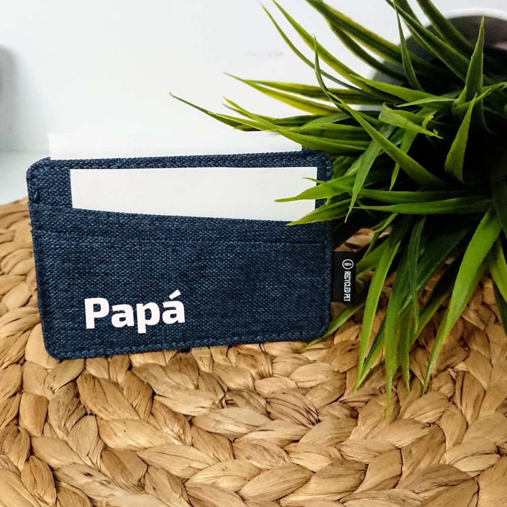 Tarjetero ecológico personalizado