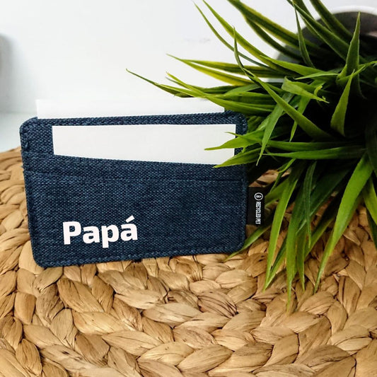 Tarjetero ecológico personalizado