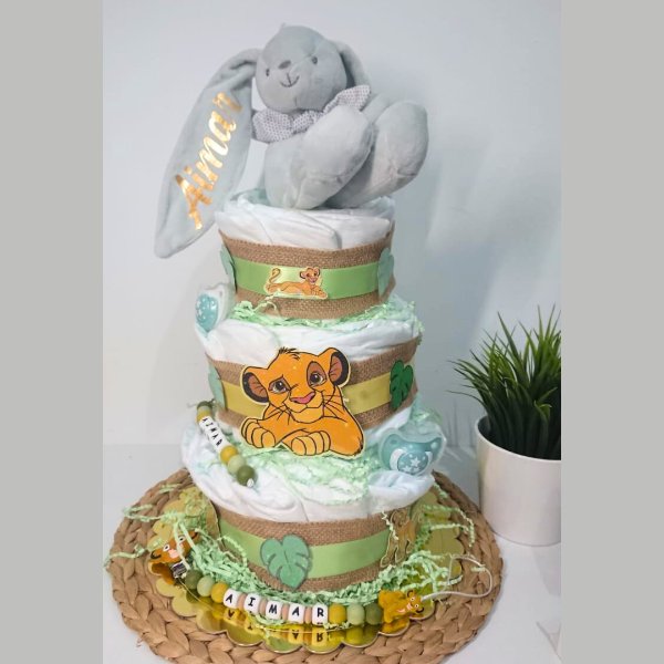 Tarta de pañales personalizada