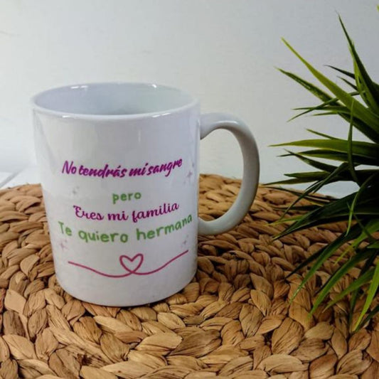 Taza frase amigas personalizada
